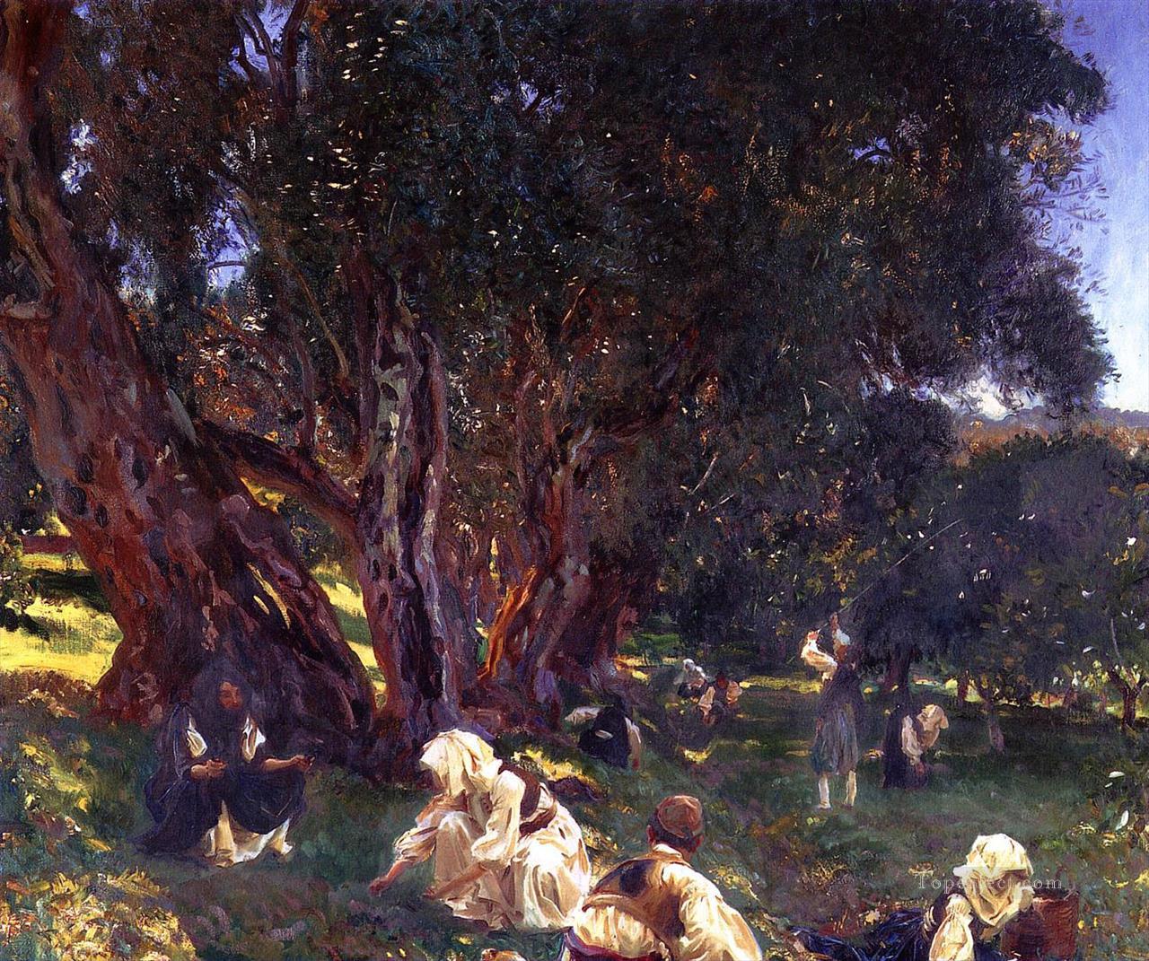Albanian Olive Pickers John Singer Sargent Oil Paintings